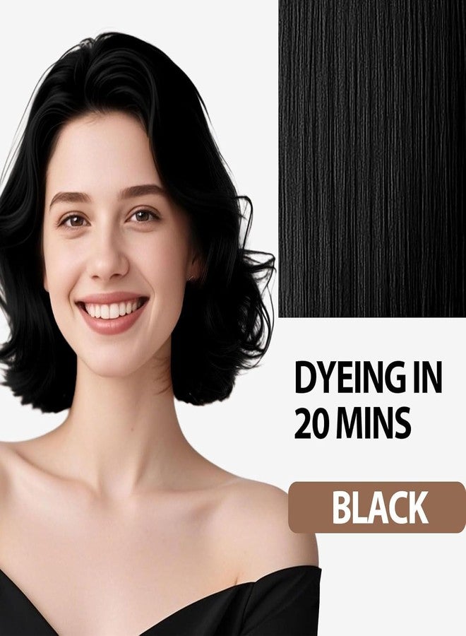 Farndu Black Hair Dye for Women Men, Ammonia Free, PPD Free, 100% Gray Hair Coverage Hair Dye Shampoo 4 Pack - Image 2